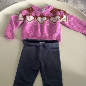 Carter's Pink and Brown Kids Matching Set